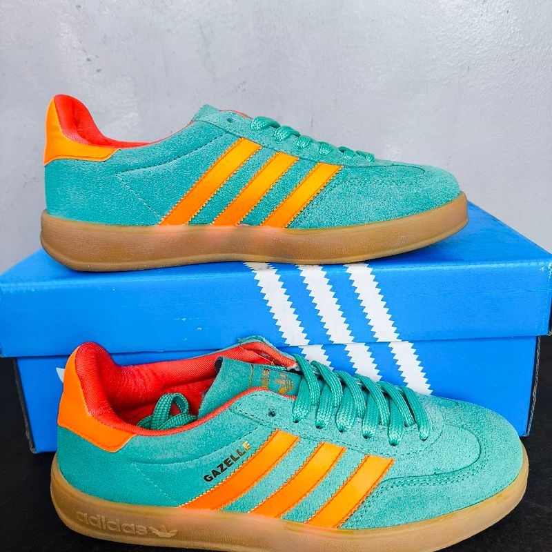 Tênis Feminino Adidas Gazelle 34 Original Tiffany Orange Macio