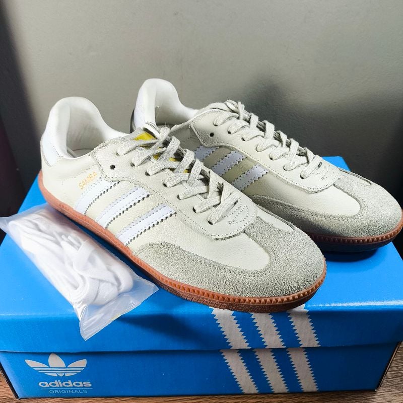 Tênis Feminino Adidas Samba Og 36 Original Cream White 100% Couro Macio  Conservado Academia Dia Dia Tênis Feminino Adidas Usado 111429589 enjoei