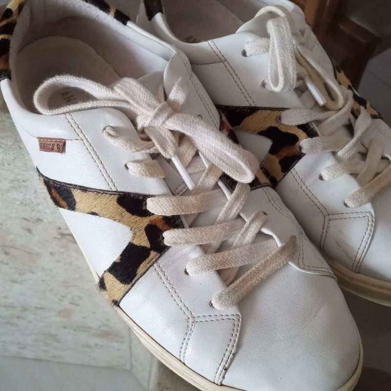 Tenis anacapri branco com 2024 onça