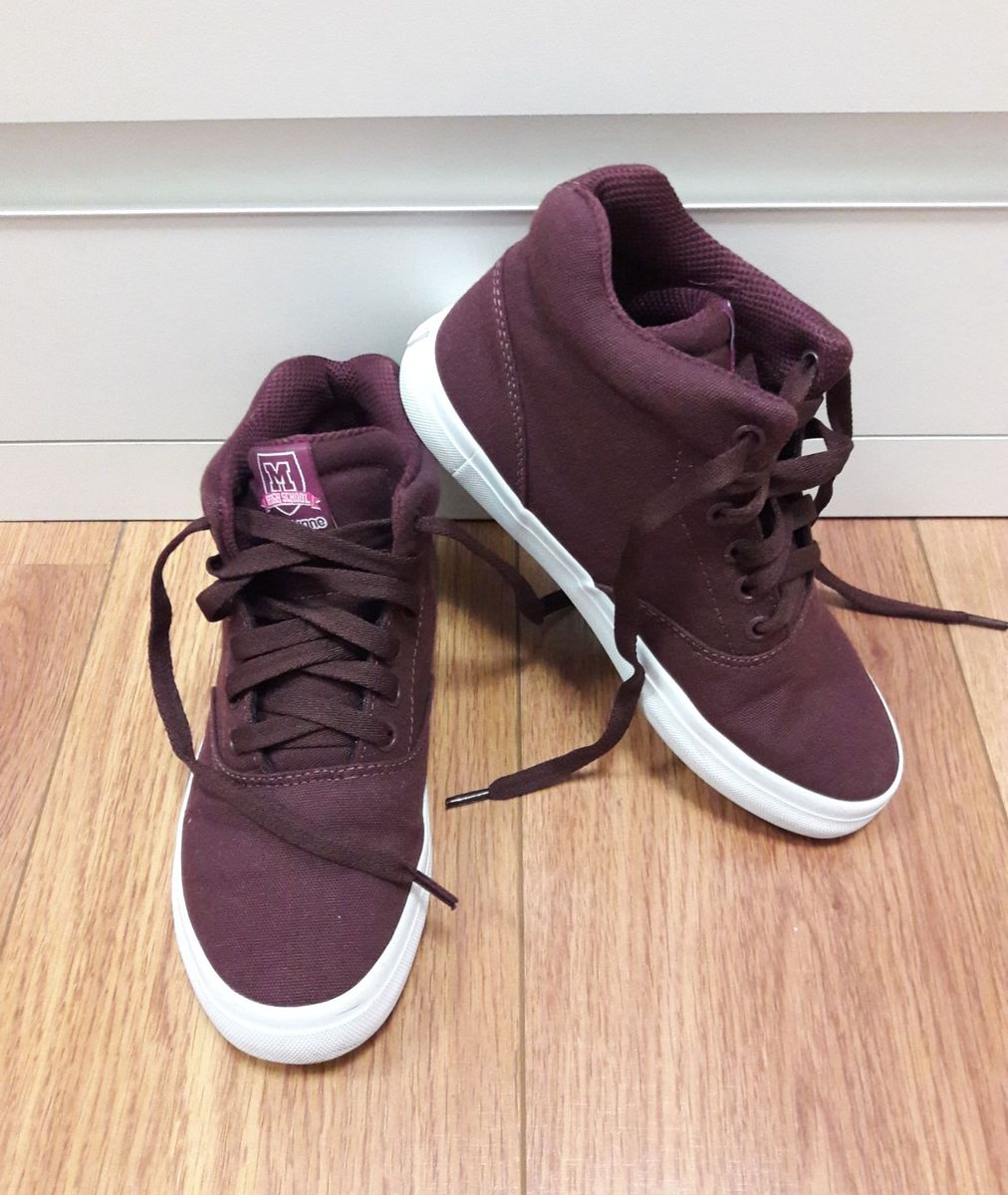 tenis cano alto feminino mary jane