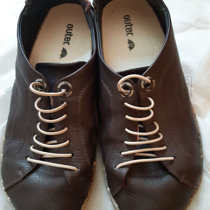 Tenis Feminino Couro 35 Outer-Shoes Usado 100300948 enjoei