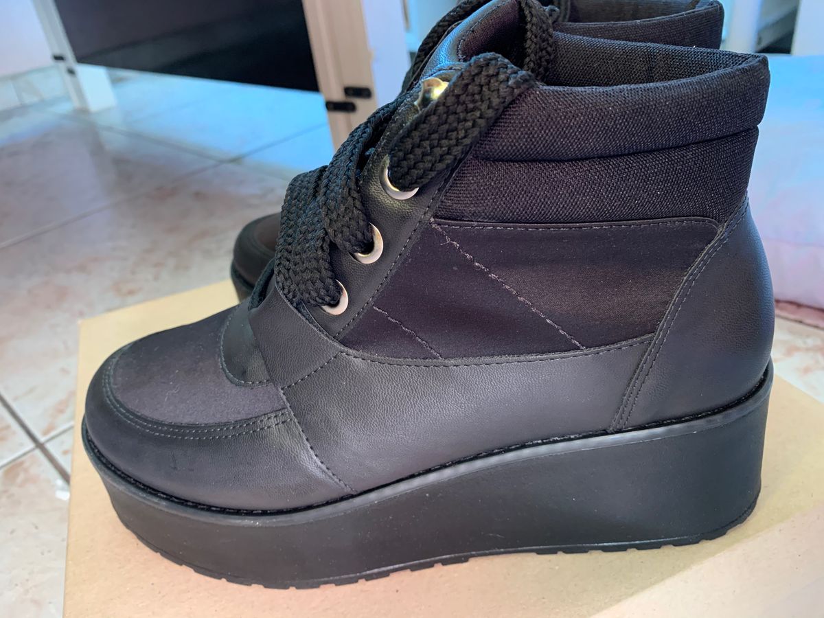 tenis flatform satinato