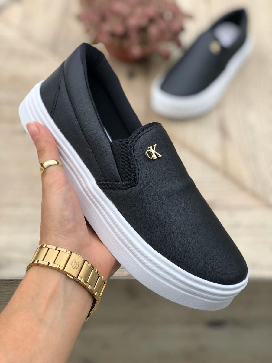 tenis casual calvin klein feminino