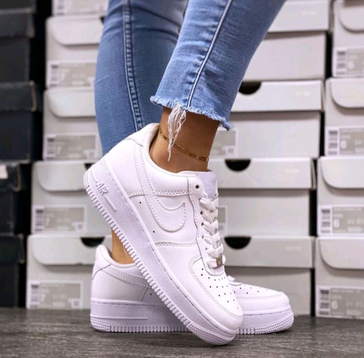 Tênis Air Force Branco Nike Feminino Masculino Envio Imediato Super  Promoção | Tênis Feminino Usado 86209392 | enjoei