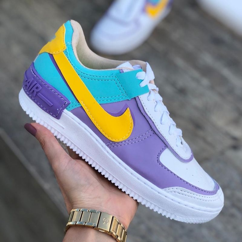 Nike air force 1 hotsell feminino colorido