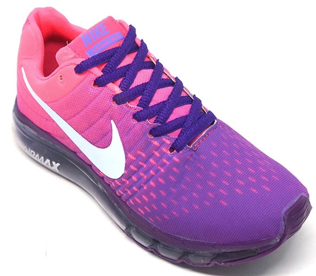 tênis feminino nike air max 2018 rosa e lilás tênis feminino nike air max 2018 rosa e lilás