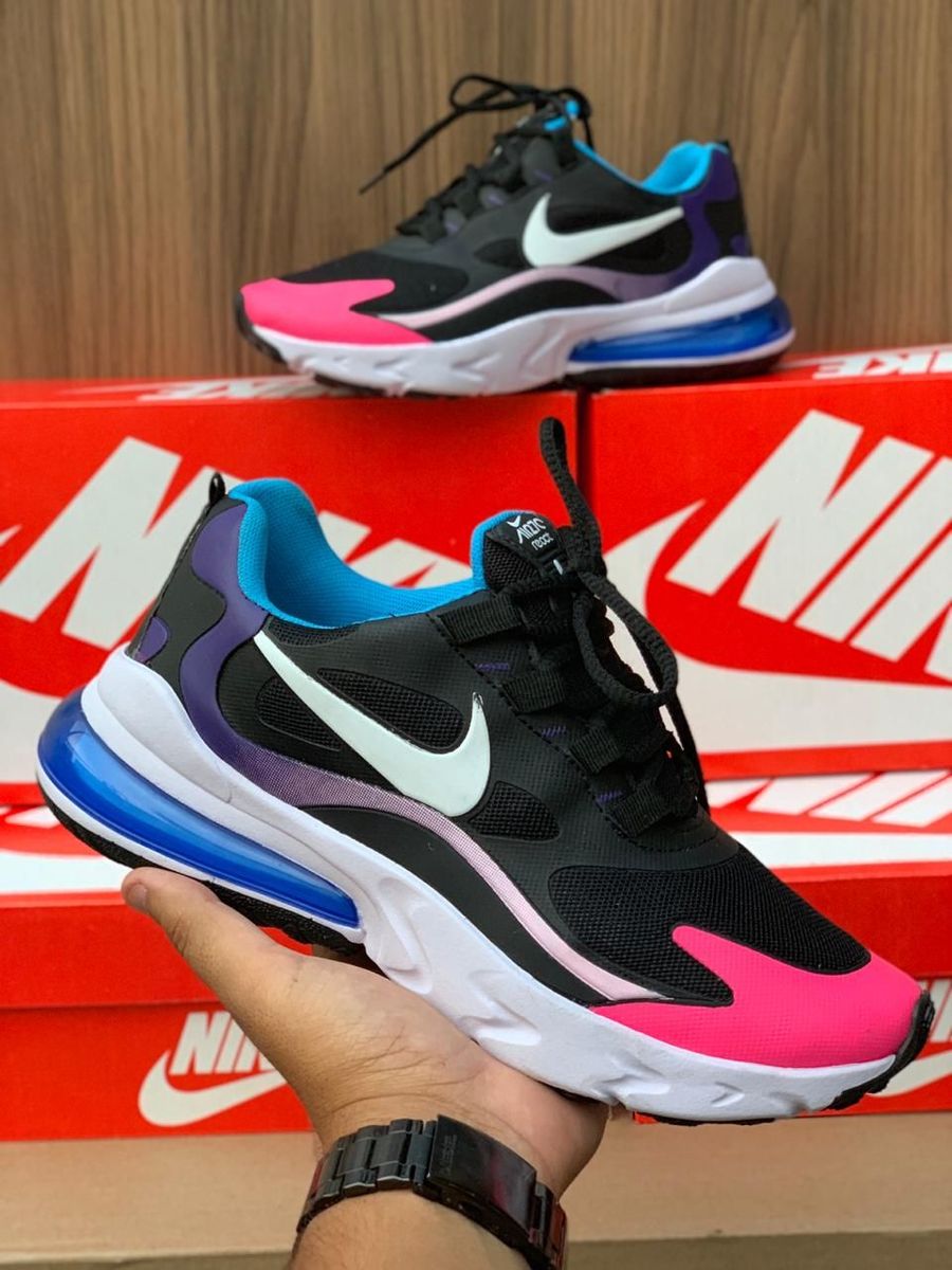 air max 270 feminino preto e rosa