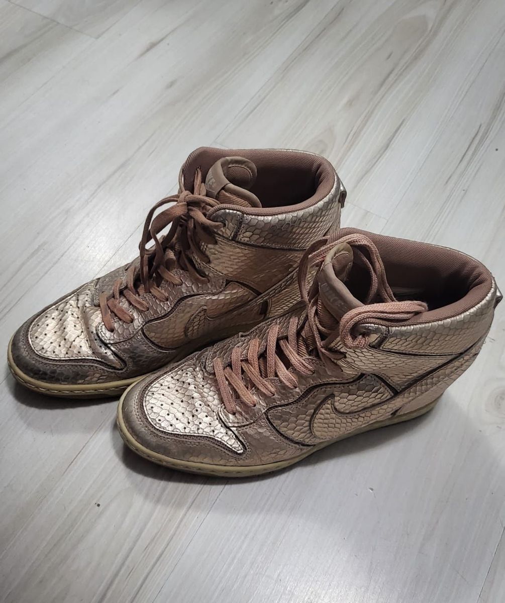 Cano Alto Tenis Sneaker Feminino Com Salto Tênis Feminino Nike