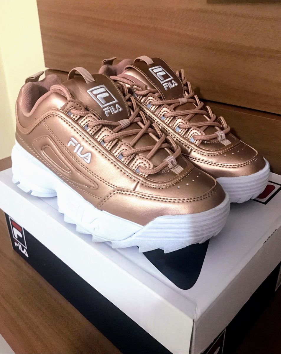 tenis fila disruptor metallic