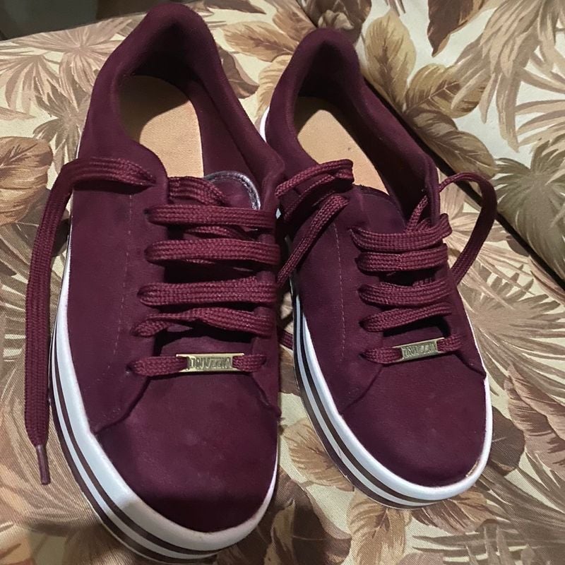 Tênis Feminino Plataforma Vizzano Vinho, Lindo Vizzano Usado