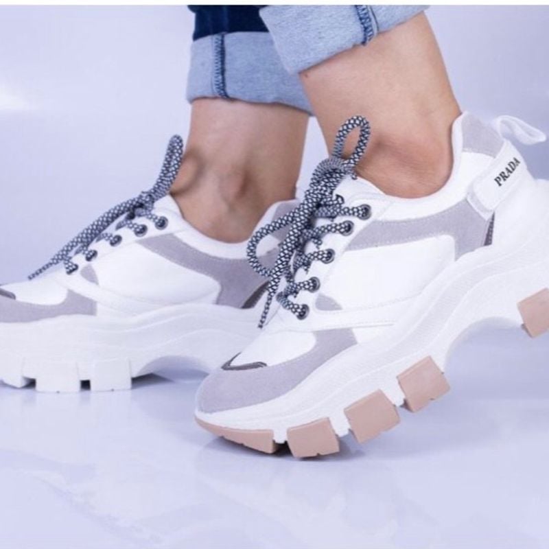 Prada block best sale chunky sneakers