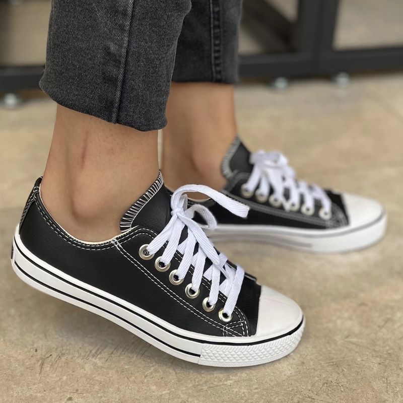 Tênis All Star Feminino Preto E Branco Tênis Feminino Preto E