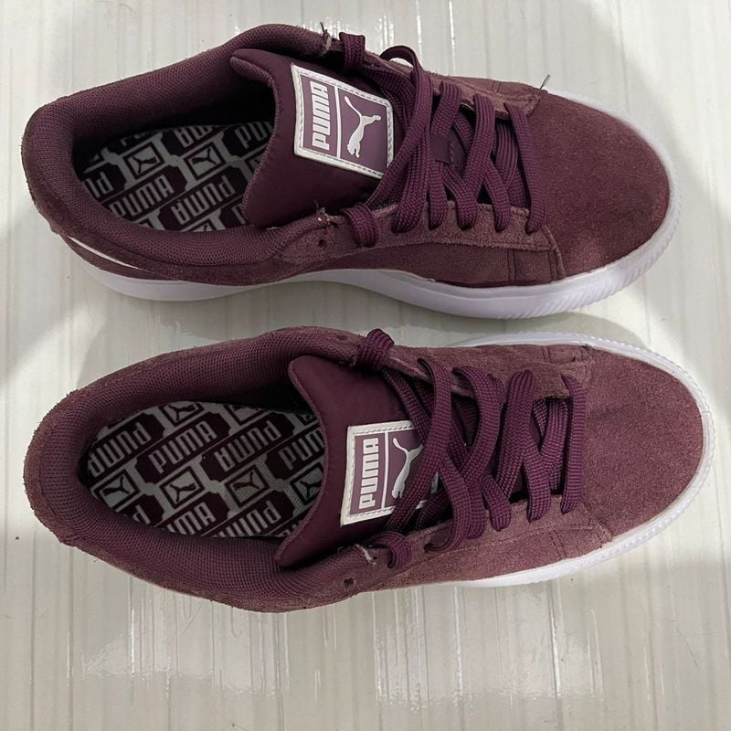 Tenis puma best sale camurça vinho feminino