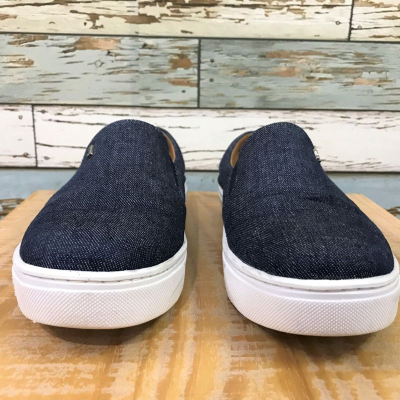 Tênis Feminino Santa Lolla Modelo Slip On em Jeans com Sola de