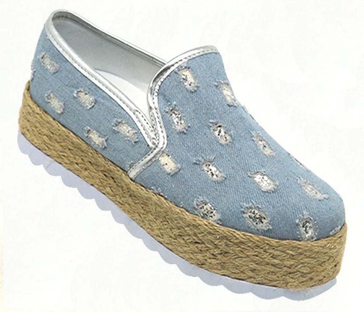 tenis jeans com brilho