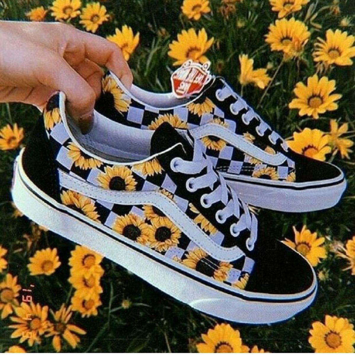 tênis da vans de girassol