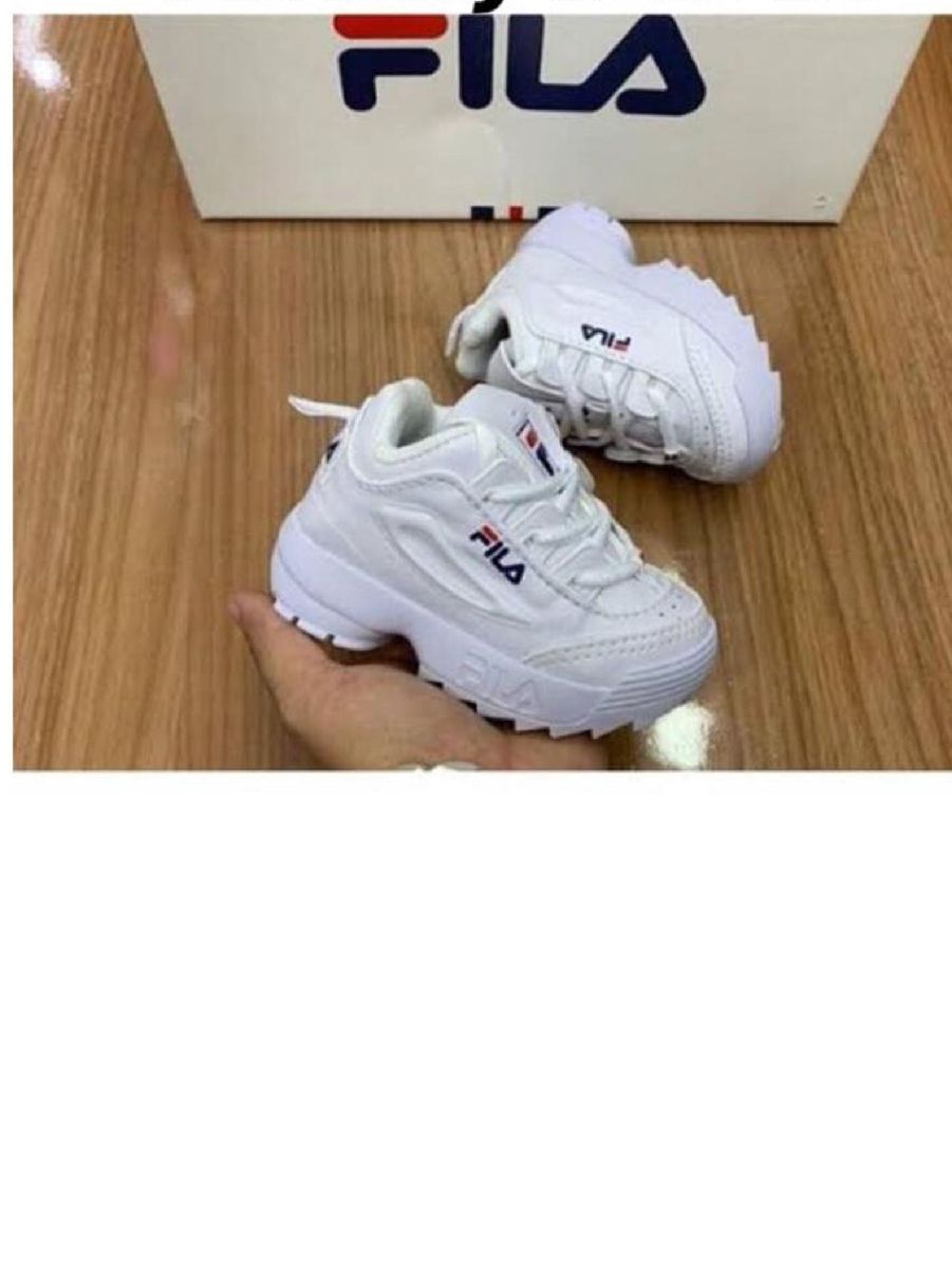 tenis fila branco para bebe