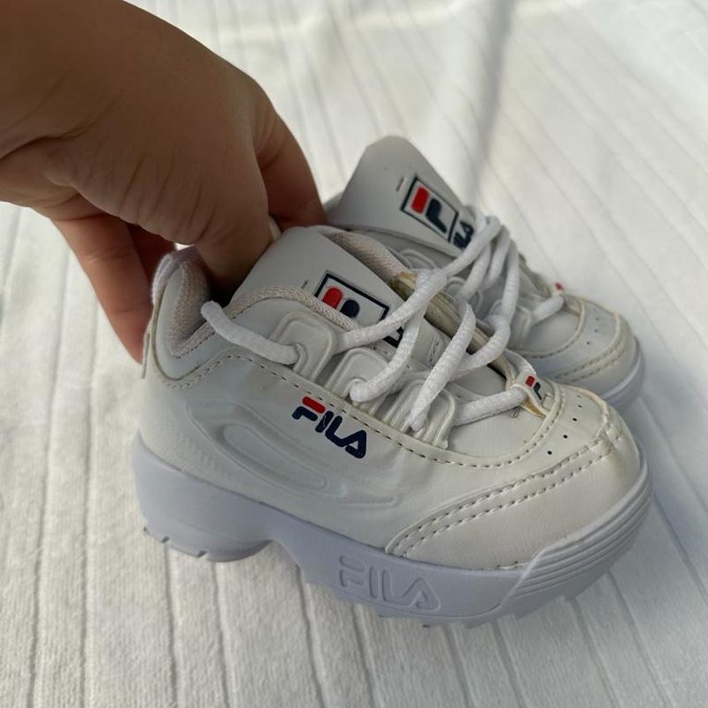 Tenis fila clearance branco infantil