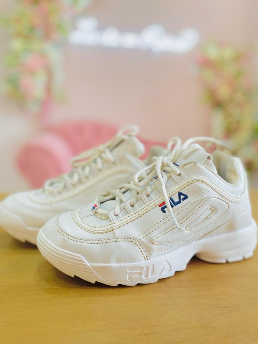 Fila branco feminino original sale