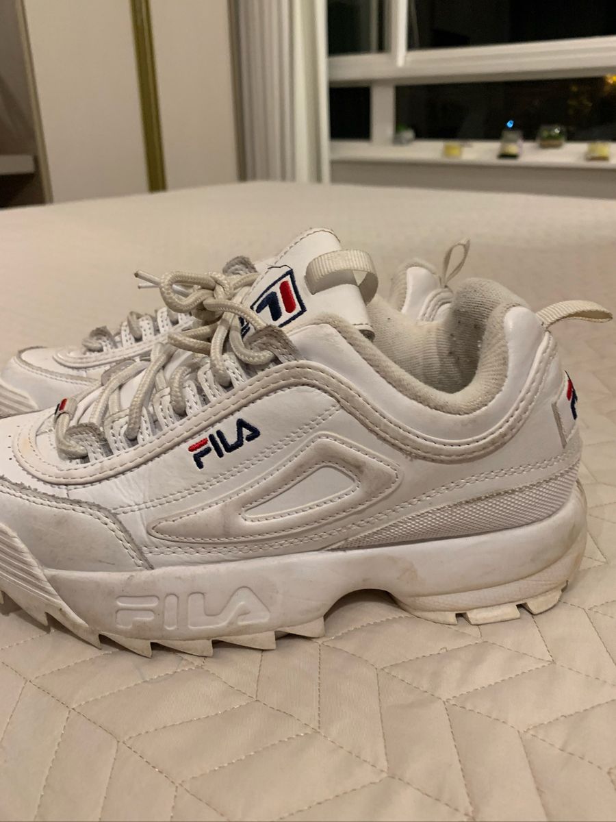 Tenis da store fila todo branco