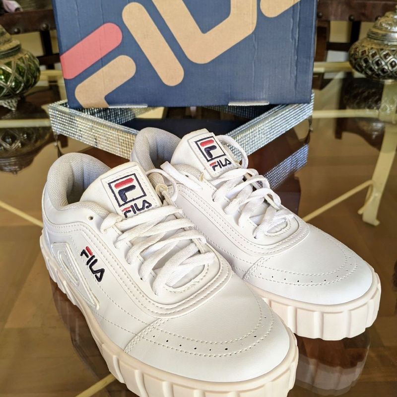 Fila hot sale de couro