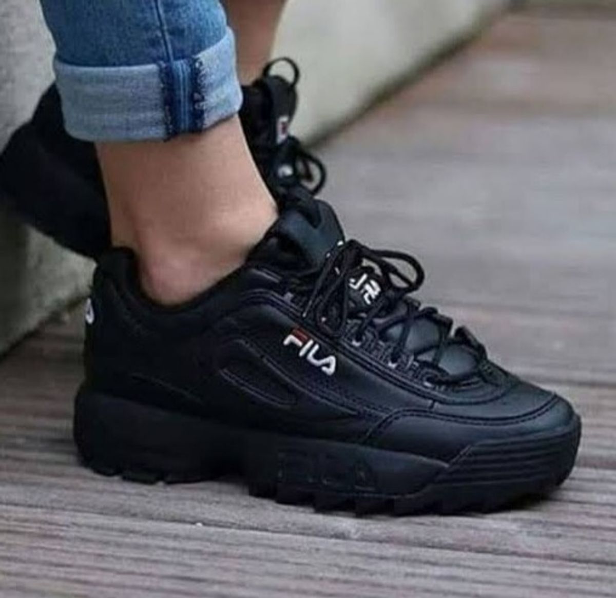 tenis da fila novo preto