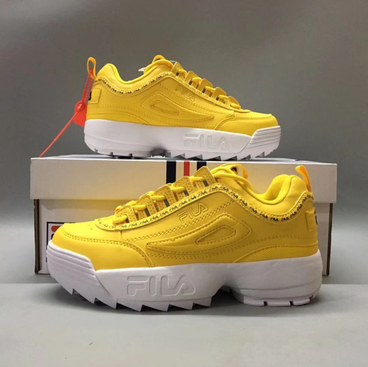 fila disruptor 2 yellow