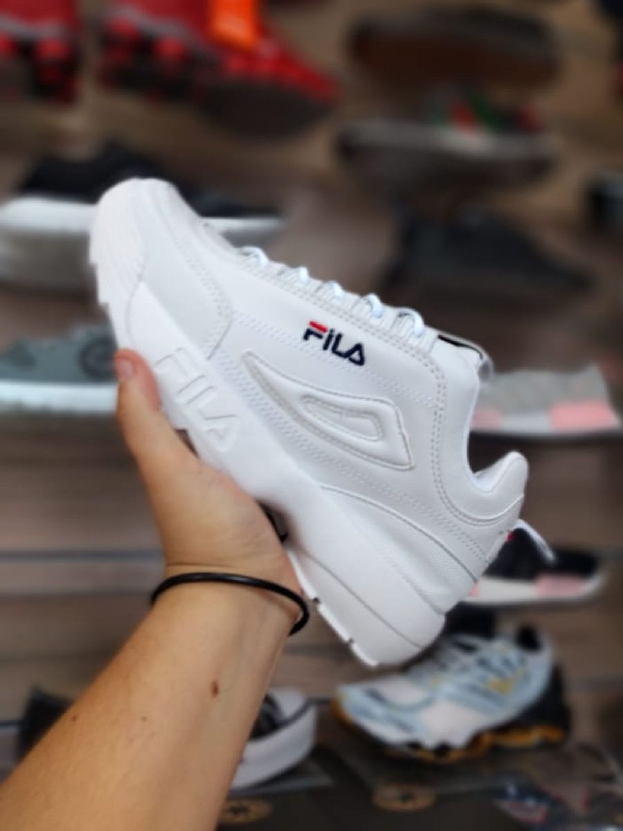 tenis fila branco unissex