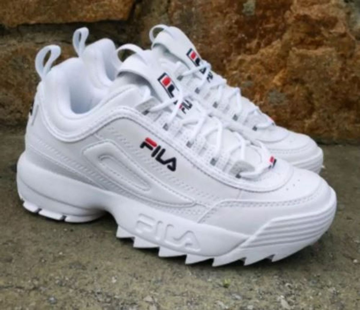 fila branco tênis