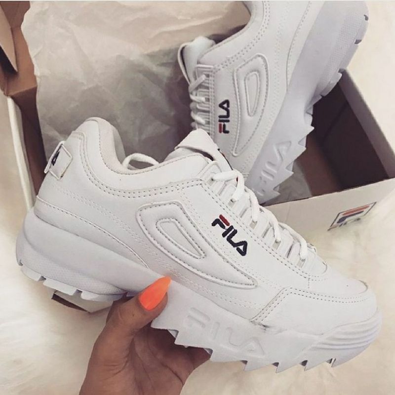 Tenis Fila Disruptor Branco Lindo Confortavel Aproveite a Oferta Imperdivel Tenis Feminino Fila Nunca Usado 45248122 enjoei