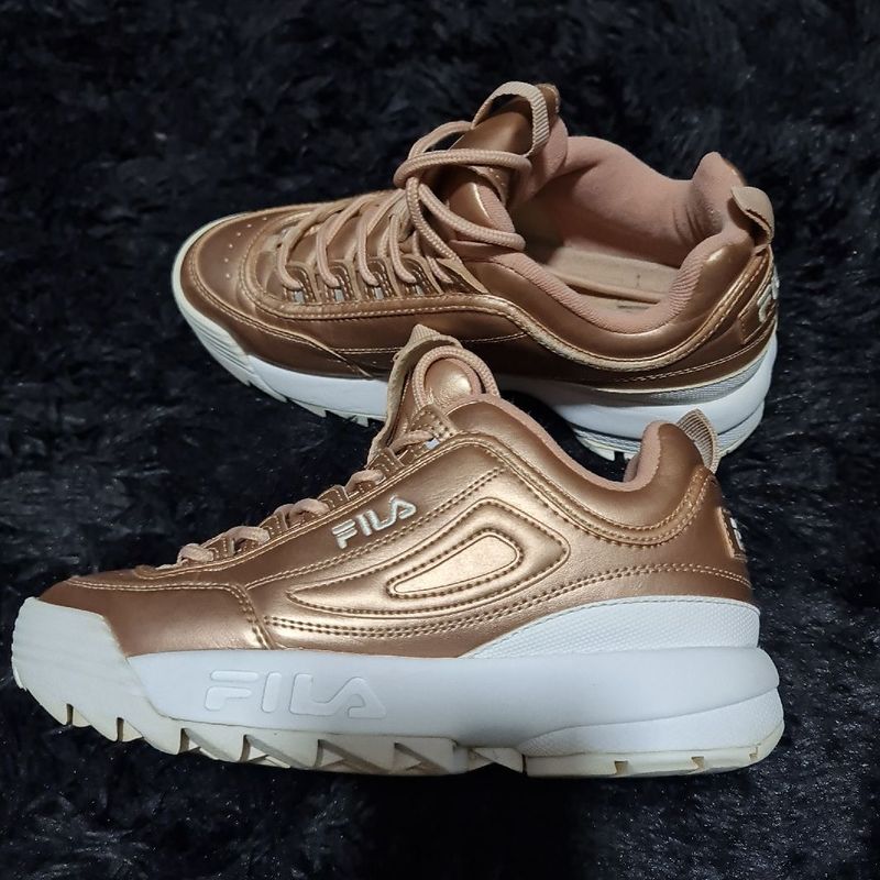 Tenis Fila Disruptor Cor Bronze Fila Usado 105298231 enjoei