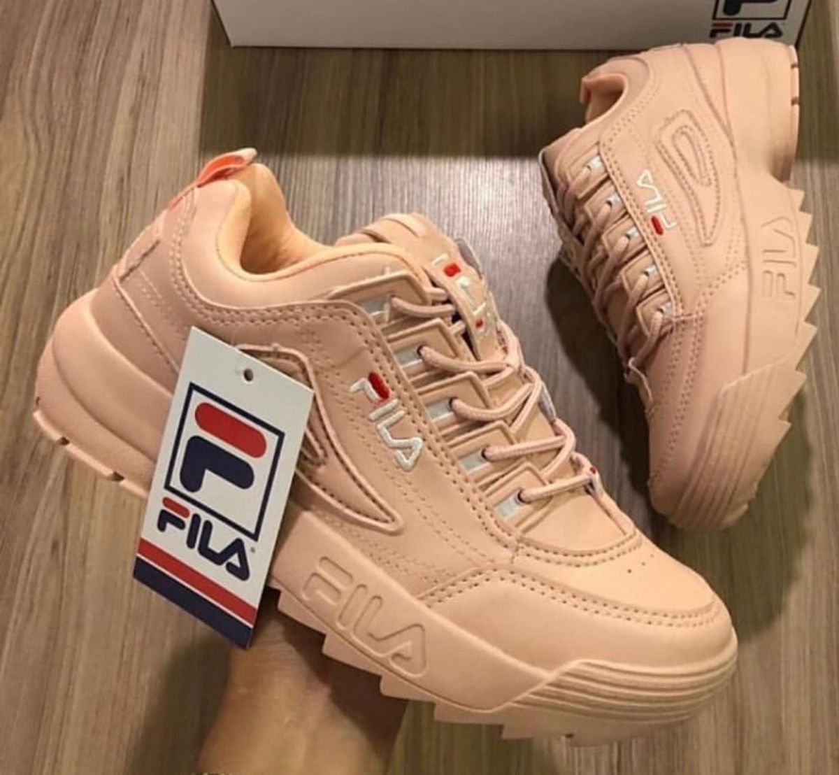 fila rosa feminino