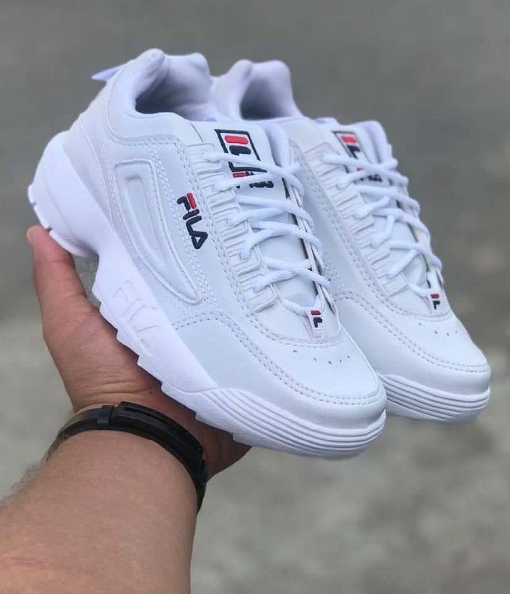 Tenis fila feminino outlet branco disruptor mercado livre