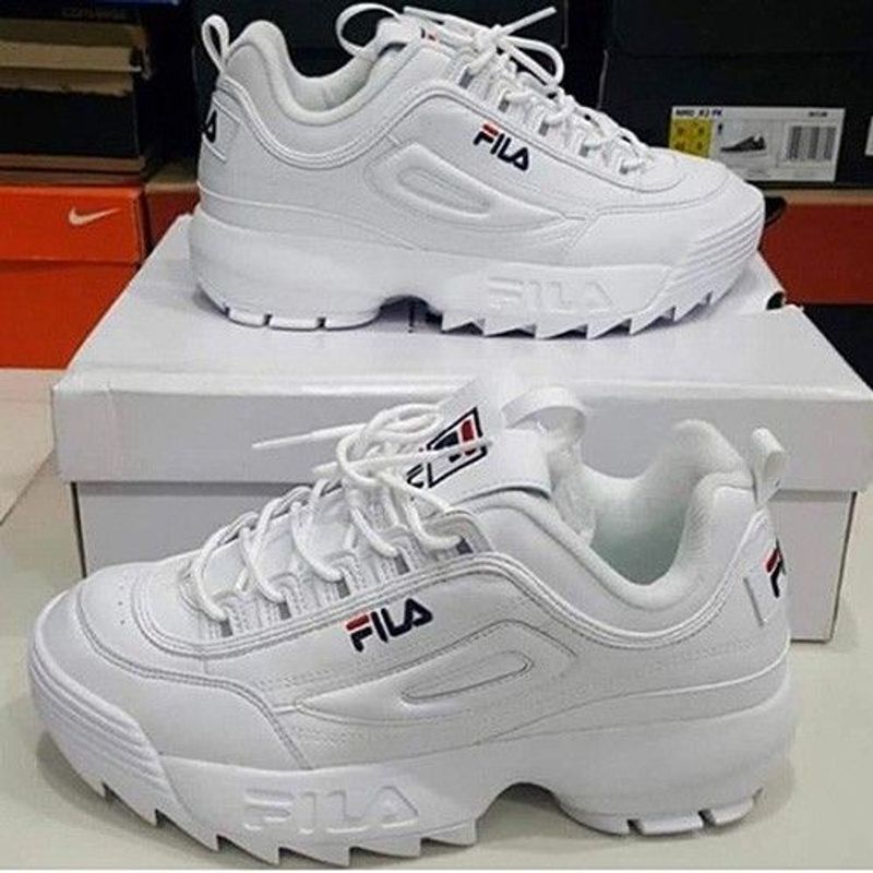 Tenis fila feminino 2024 disruptor branco original