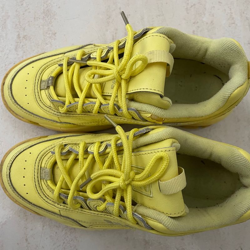 Tênis Fila Disruptor Ii Premium Limelight Tênis Feminino Fila Usado  109315233 enjoei