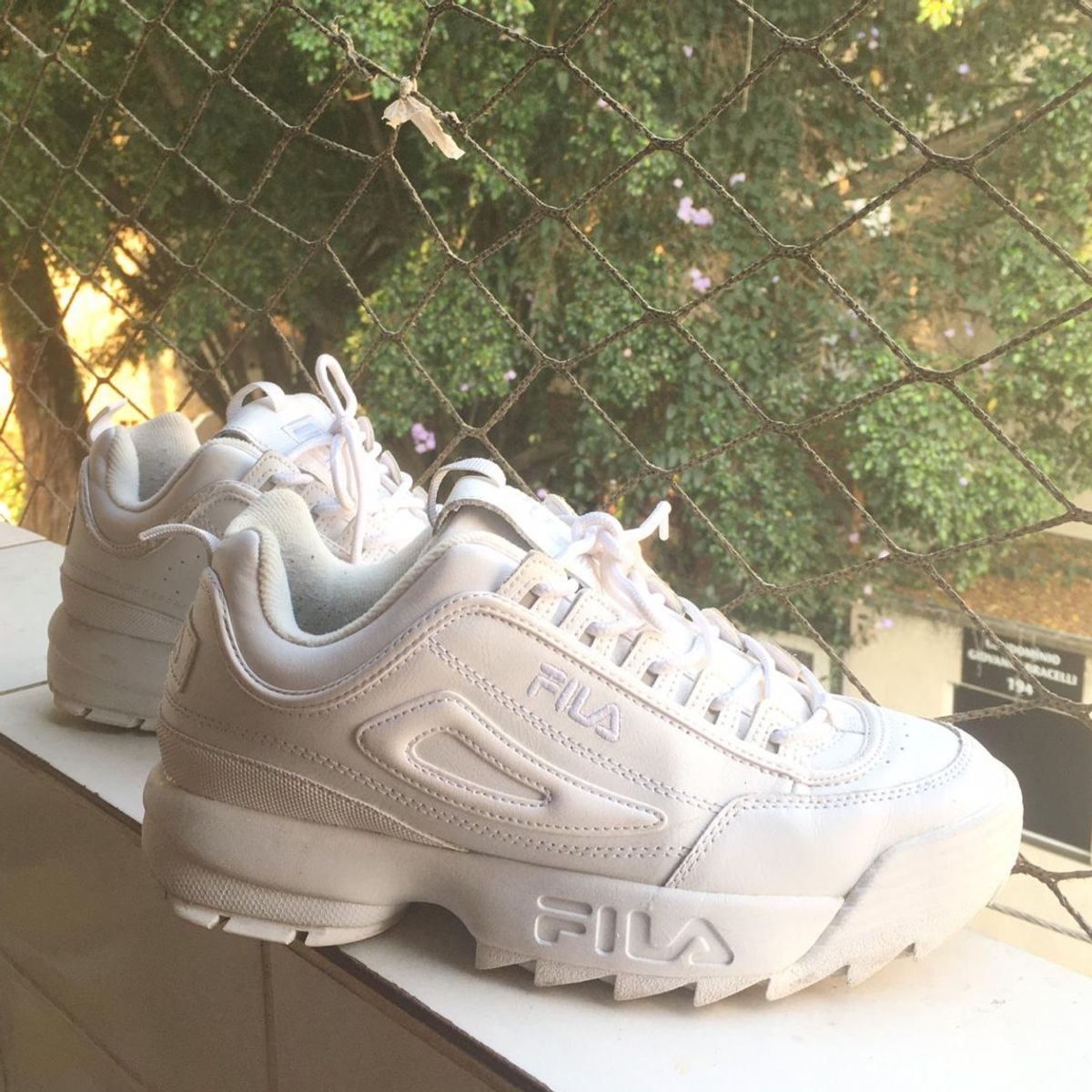 tenis parecido com o fila disruptor