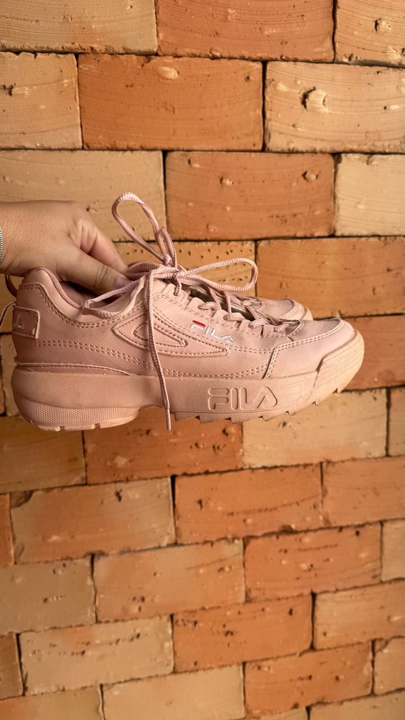Tênis Fila Disruptor Ii Rosa | Tênis Feminino Fila Usado 130181637 | enjoei