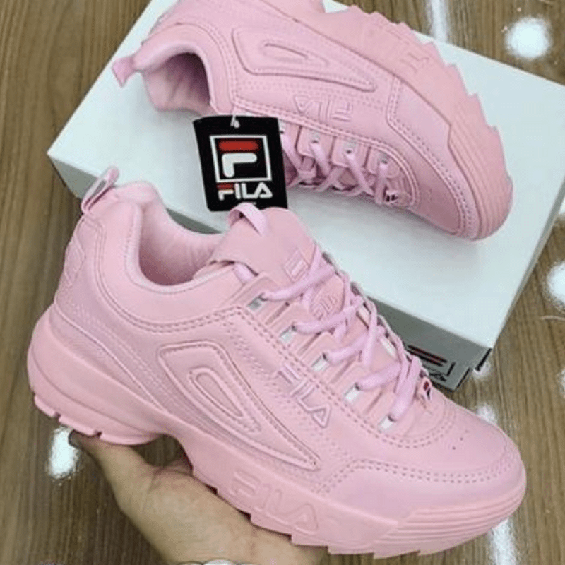 Tenis fila clearance rosa replica