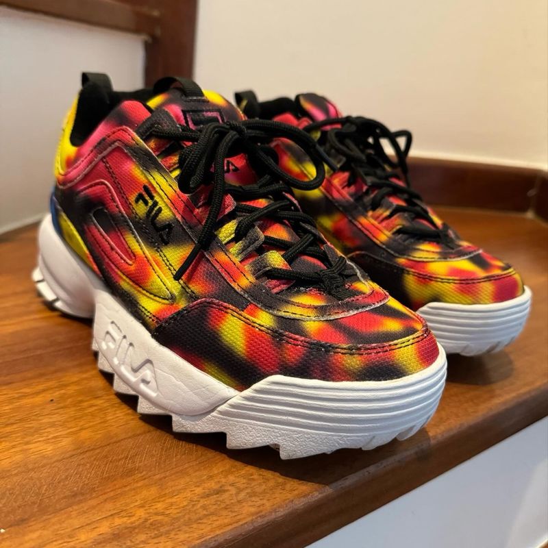 Tenis Fila Disruptor Ii Tie Dye Fila Usado 104598033 enjoei