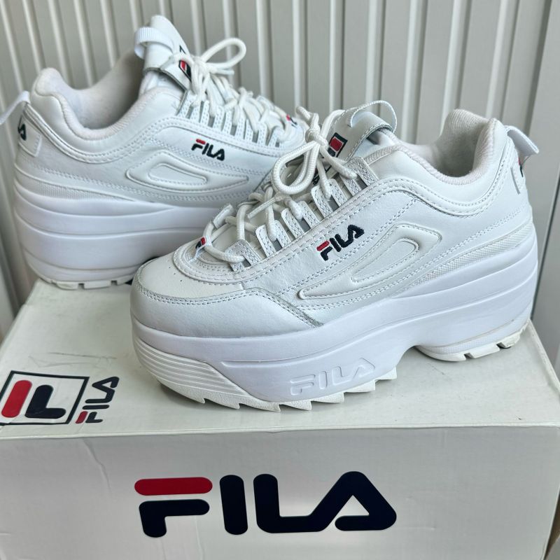 Tenis Fila Disruptor Ii Wedge Plataforma Sola Alta Numero 36 Fila Usado 108022473 enjoei