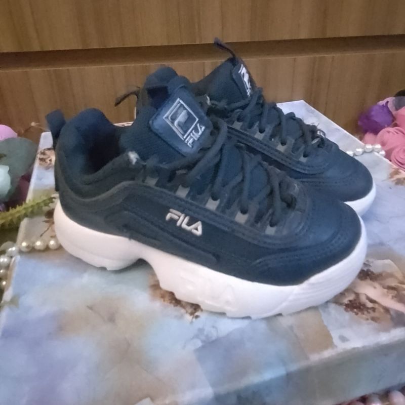 Tenis fila disruptor azul marinho sales