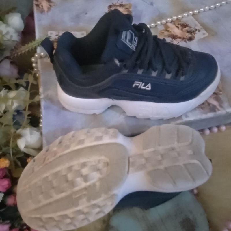 Tenis Fila Disruptor Infantil Azul Marinho Fila Usado 108815881 enjoei