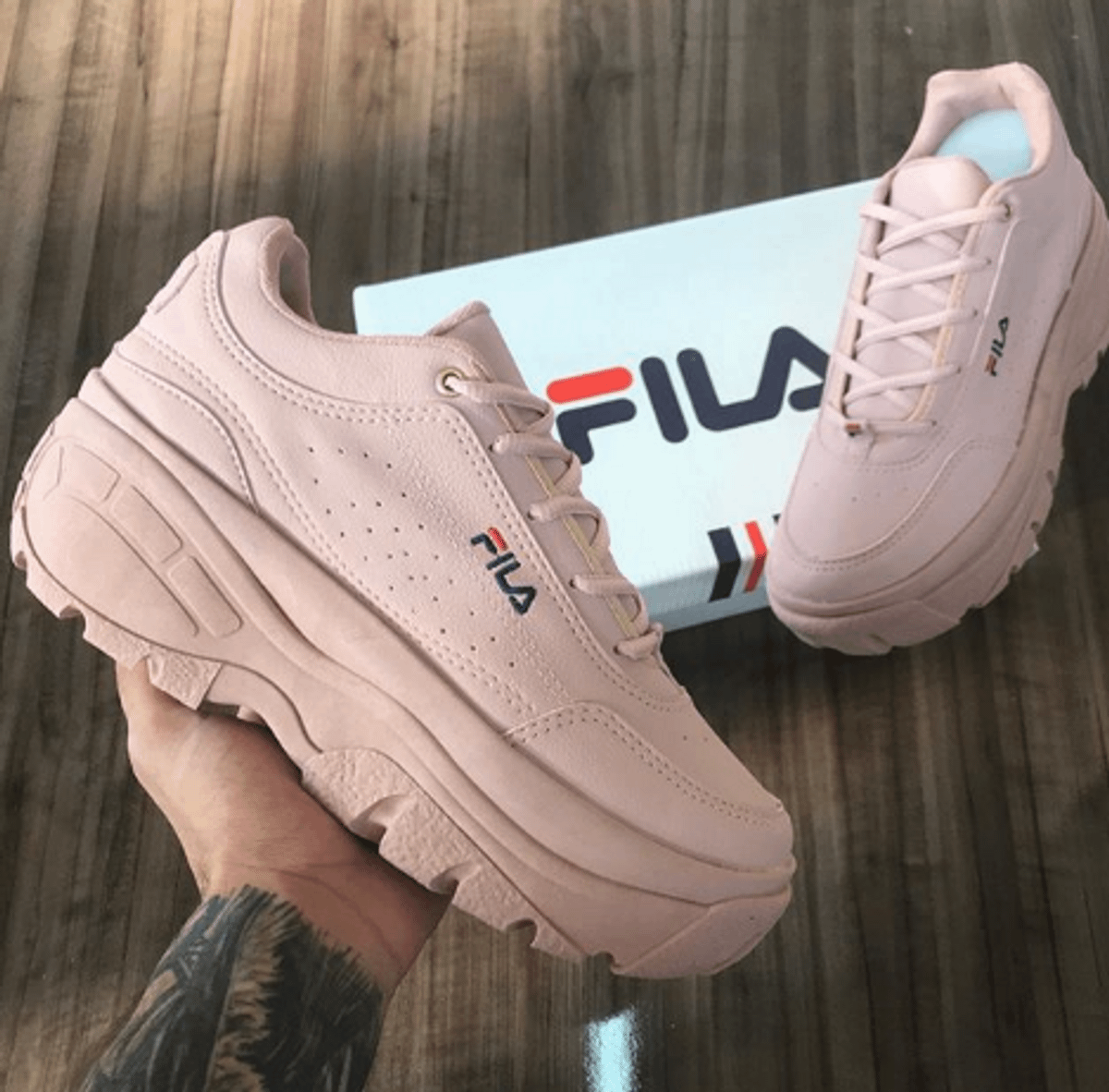 tenis feminino fila plataforma