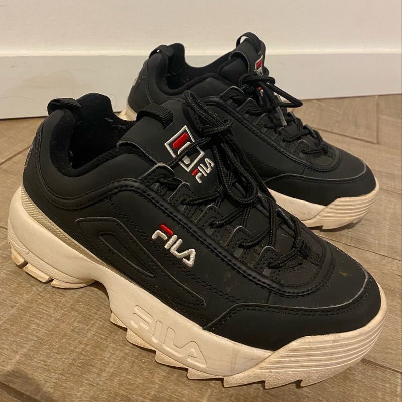Fila Preto Tenis Fila Disruptor Usado Tênis Fila Disruptor Preto E
