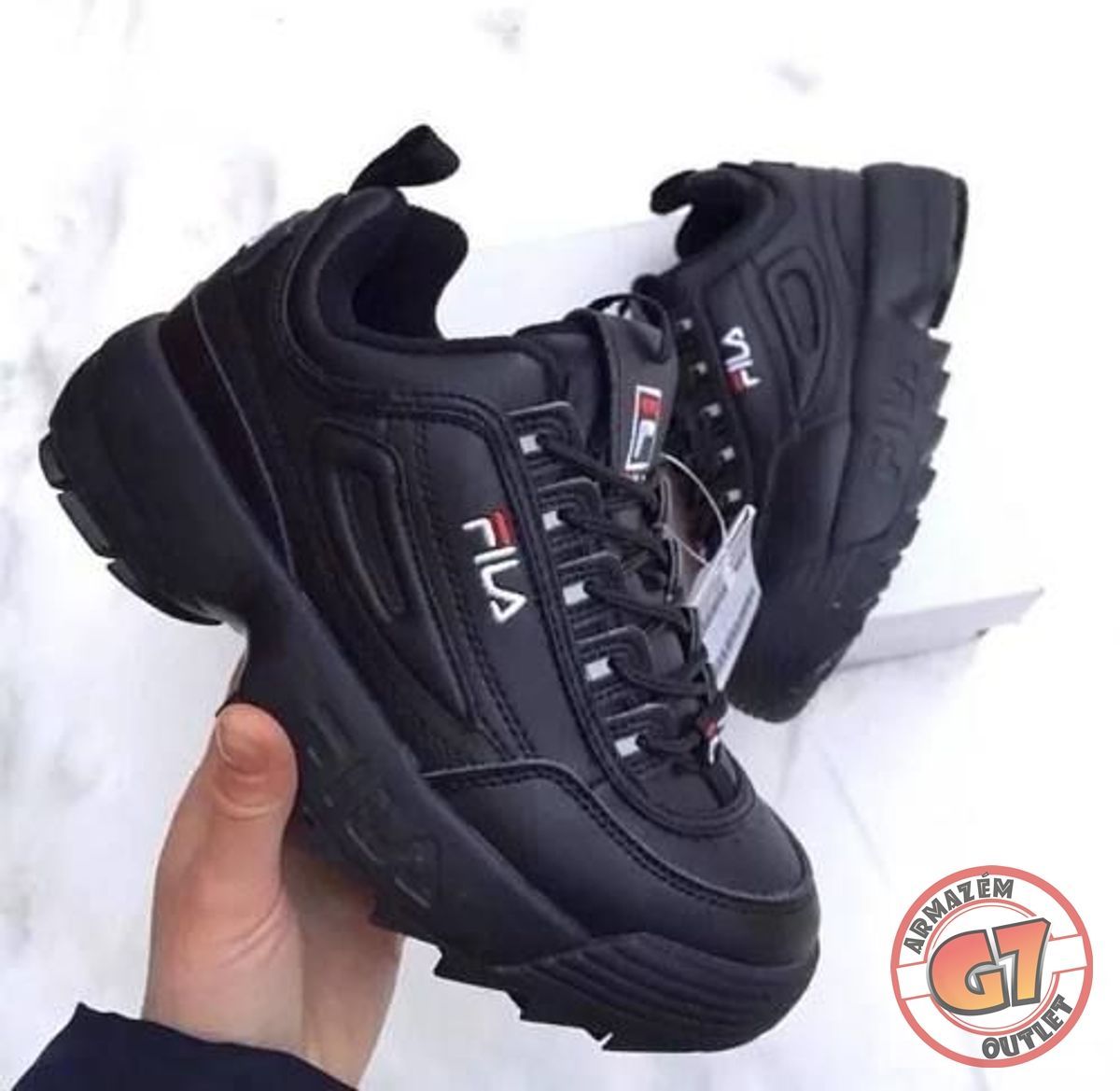 tenis fila preto lançamento