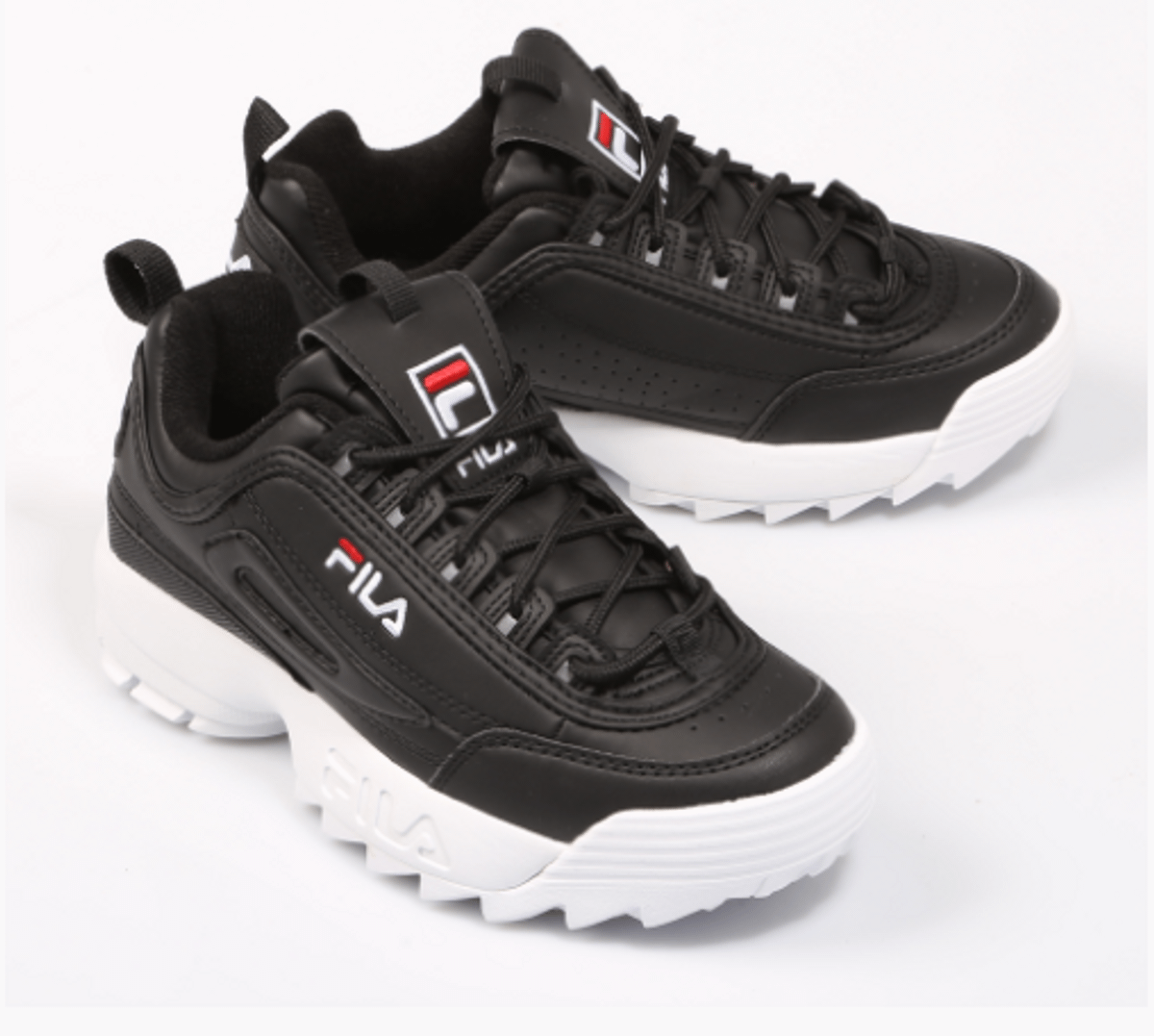 fila disruptor preto feminino