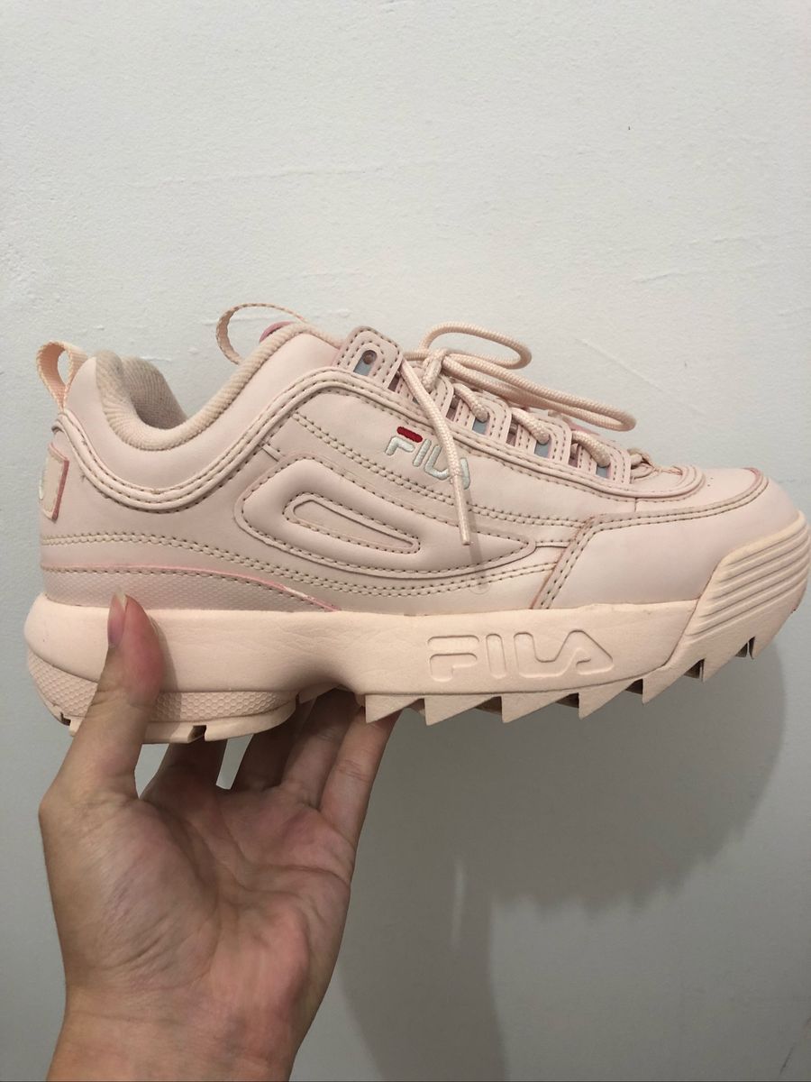 tenis fila rosa bebe