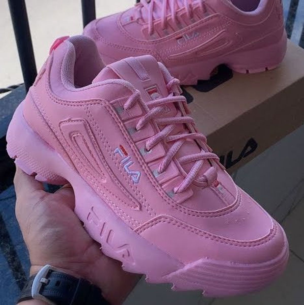 tenis fila rosa pink