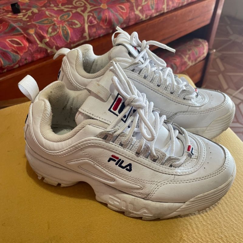 Tenis Fila Disruptor Tam 33 34 Fila Usado 110252092 enjoei