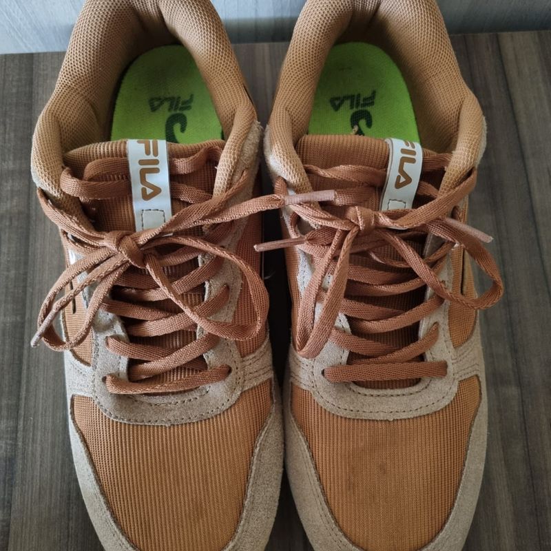 Tênis Fila Euro Jogger Caramelo Fila Usado 105730906 enjoei